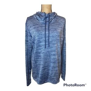 Columbia Blue Heather Slip over Athletic Top Size XL